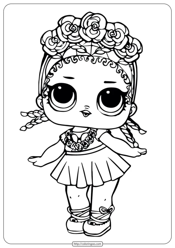 LOL Surprise Doll Coloring Sheets Coconut 1 LOL Surprise Doll Coloring Sheets Coconut