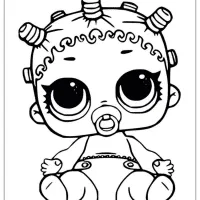 LOL Surprise Dolls Coloring Pages Lil Cosmic Queen