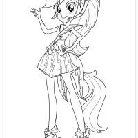 MLP Equestria Girls Rainbow Rocks Coloring Pages