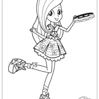My Little Pony Equestria Girls Fluttershy Coloring Page th