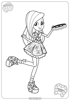 My Little Pony Equestria Girls Fluttershy Coloring