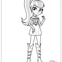 My Little Pony Equestria Girls Sonata Dusk Coloring Pages th