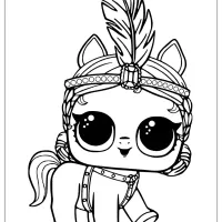 Pony LOL Showpony Coloring Page