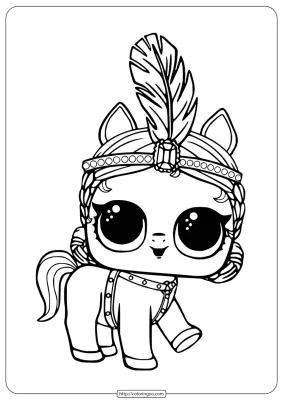 LOL Surprise Pony Showpony Coloring Pages