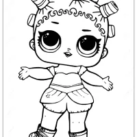 Printable LOL Surprise Doll Coloring Pages Cosmic Queen