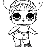 Printable Lol Doll Coloring Pages Hoops MVP Glitter