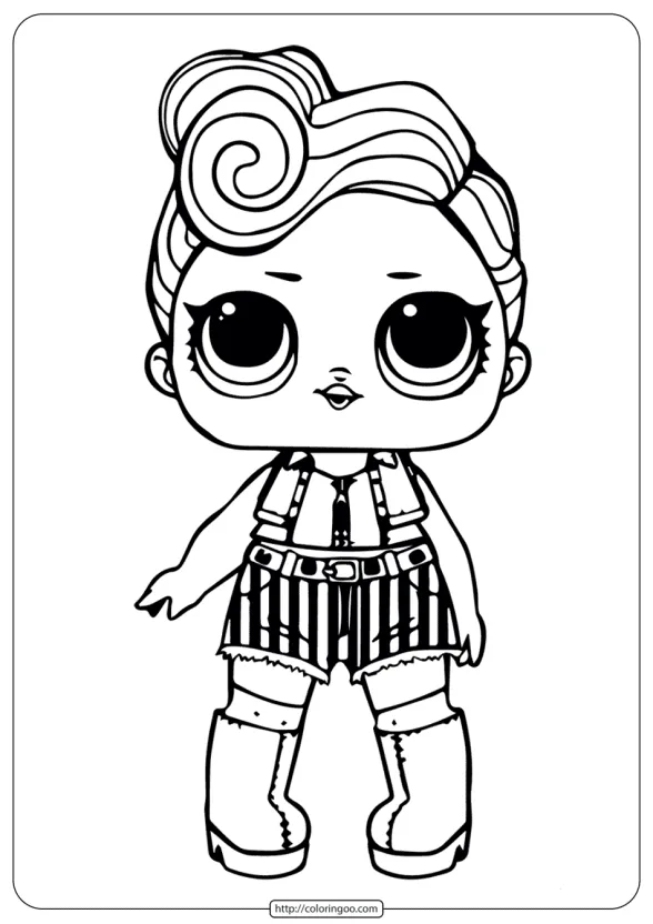 Printable Lol Doll Funky Coloring Pages 1 Printable Lol Doll Coloring Sheets Funky