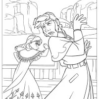 disney frozen anna hans coloring pages