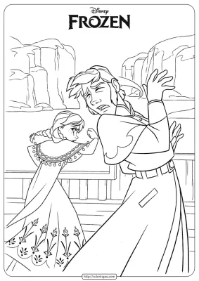 Disney Anna Hans Coloring Pages