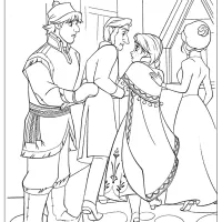 disney frozen anna kristoff coloring page