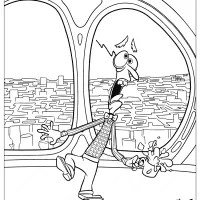 disney inside out fear coloring pages