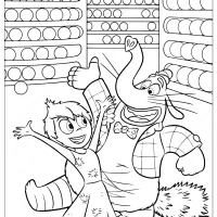 disney inside out joy and bing bong coloring pages