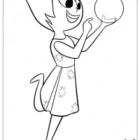 disney inside out joy coloring page