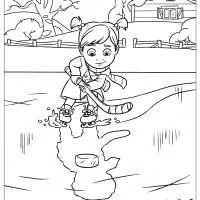 disney inside out riley coloring pages