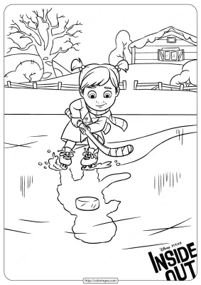 Disney Inside Out Riley Coloring Pages
