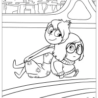 disney inside out sadness and joy coloring pages