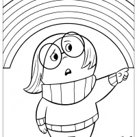 disney inside out sadness coloring page
