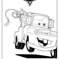 disney mater the tow truck cars coloring pages