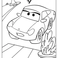 disney pixar cars sally coloring pages
