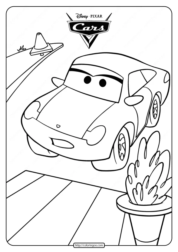 Printable Disney Pixar Cars Sally Coloring Pages 1 disney pixar cars sally coloring pages