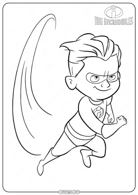 Disney The Incredibles Dash Coloring Pages