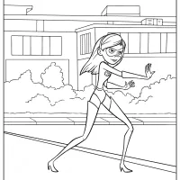 disney the incredibles violet coloring pages