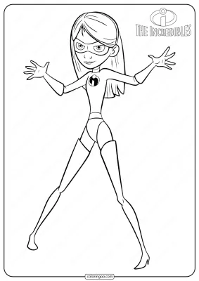 Disney The Incredibles Violet PDF Coloring Pages