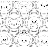 disney tsum tsum bubbles coloring pages e1582470163116