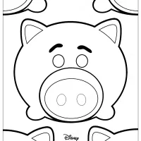 disney tsum tsum hamm coloring pages