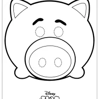 disney tsum tsum pig hamm mask