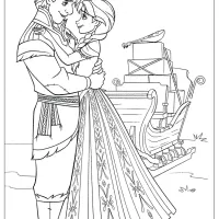 frozen anna and kristoff coloring pages