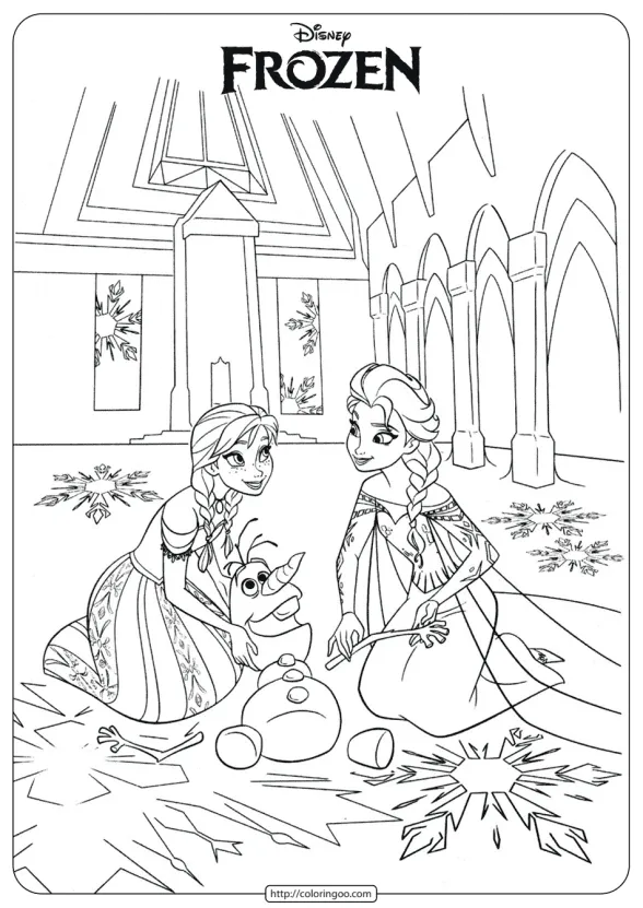 Frozen Anna Elsa Olaf Coloring Pages 1 frozen anna elsa olaf coloring pages
