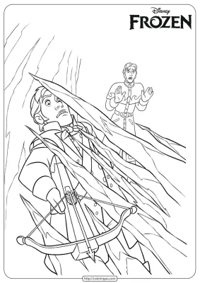 Frozen Elsa Defend Herself Coloring Pages