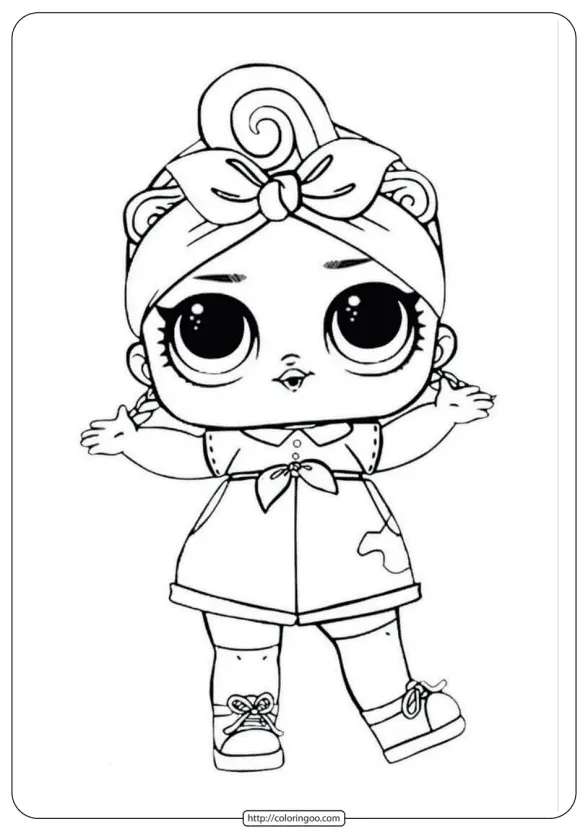 Printable Lol Suprise Doll Coloring Page 1 lol suprise doll coloring page