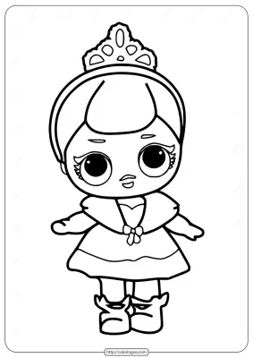 LOL Surprise Crystal Doll Coloring Pages