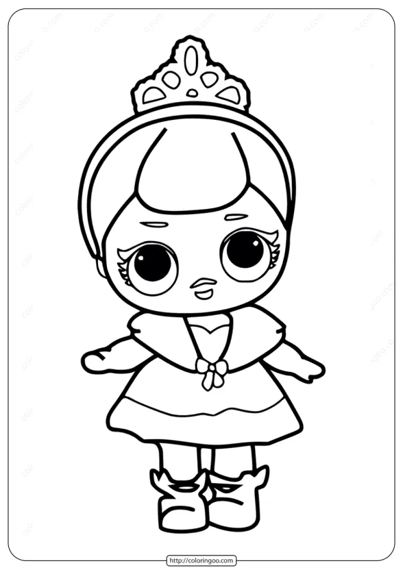 LOL Surprise Crystal Doll Coloring Pages 1 lol surprise crystal doll coloring pages