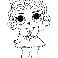 lol surprise doll leading baby coloring pages