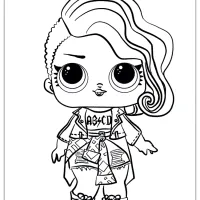 lol surprise rocker doll coloring pages