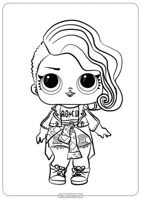 LOL Surprise Rocker Doll Coloring Pages