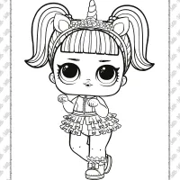 lol surprise unicorn coloring page