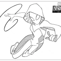marvel rising ghost spider coloring pages e1582306124868