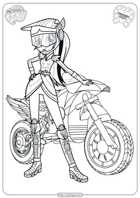 MLP Equestria Girls Friendship Games Coloring Pages