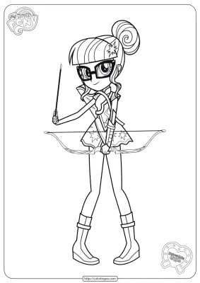 MLP Friendship Games Coloring Page