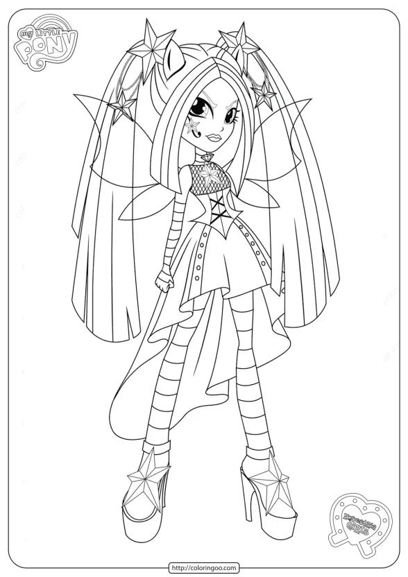 my little pony equestria girls coloring pages