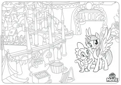 My Little Pony Mermaid Coloring Pages