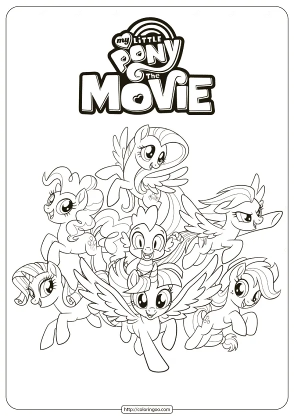 MLP My Little Pony The Movie Coloring Pages 1 my little pony the movie coloring pages th