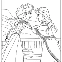 printable anna and elsa coloring pages