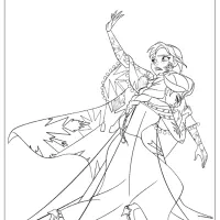 printable anna elsa coloring pages