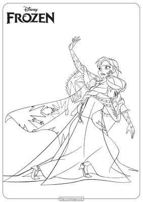 Printable Anna Elsa Coloring Pages