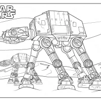 printable star wars at at coloring pages
